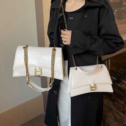 Hourglass Bag Autumn/Winter New Chain Texture Shoulder Hand Grab Cross Body for Women