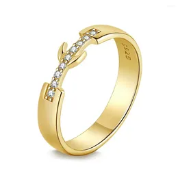 Cluster Rings S925 Silver Ring Micro Zircon Stone Japanese And Korean Light Luxury High Grade Versatile Open Jewelry