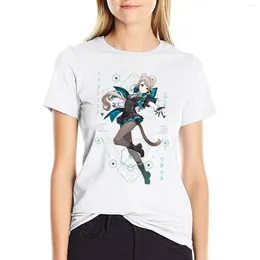 Women's Polos Lynette Sacred Geometry Genshin Impact T-shirt Oversized Animal Print Shirt For Girls Dress Women Long