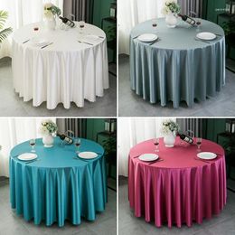 Table Cloth Round Polyester Tablecloth Overl Wedding Decoration Cover For Birthday Festival Party Banquet Supply