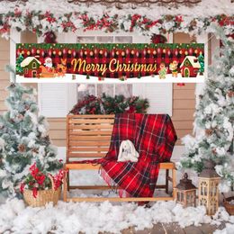 Party Decoration Reusable Christmas Theme Holiday Indoor Outdoor Xmas Wall Hanging Backdrop Supplies 300cm