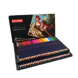 Pencils Watercolor Pencils Iron box Colored Pencil 24/36/48/72/100 Colored Oil Pencils Professional Pencils For Drawing School Supplies