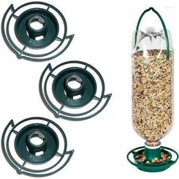 Other Bird Supplies Outdoor Feeder Automatic Hanging Plastic Feed Bowl For Parrot Pigeon Pet Indoor Bottle Mouth Docking Durable