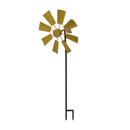 Garden Decorations Brand Pinwheel Construction Floral Funny Decoration Metal Outdoors Patio Vertical 1 Pcs Wind Spinners