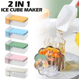 Baking Moulds 24 Grid Double-layer Ice Cream Mould 2-in-1 Capacity Grade Box Lid Storage Large With Food Diy T1l9