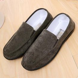 Casual Shoes Shallow For Men Breathable Male Flats Outdoor Loafers Solid Color Shoe Hard-Wearing Spring Autumn 2024