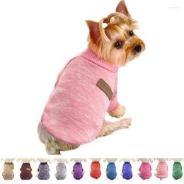 Dog Apparel Classic Clothes Warm Puppy Outfit Pet Jacket Coat Winter Soft Sweater Clothing For Small Dogs Chihuahua