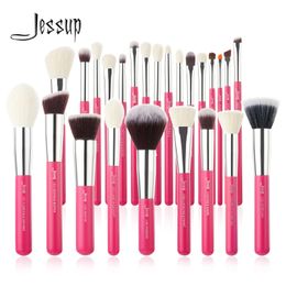 Jessup Makeup brushes set 25pcs Make up Brush Professional Natural-Synthetic Foundation Powder Blending Eyeshadow T195 240327