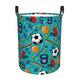 Laundry Bags Football Hamper Large Clothes Storage Basket Balls Sport Soccer Toys Bin Organizer For Boy Girl