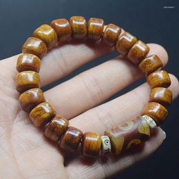 Strand Tibet Yak Bone Single Circle Bodhi Collectables-Autograph Rosary Men's And Women's Ox Horn Bracelet