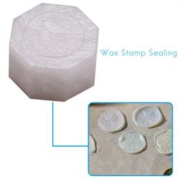 Candle Holders 200PCS Wax Seal Beads Pearl White Octagon Sealing Kit Packed For Letter Greeting Card Stamp