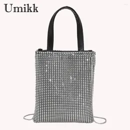 Totes Women Fashion Shining Rhinestone Shoulder Bags Casual Zipper Messenger Bag For Ladies Outdoor Shopping Business