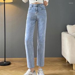 Women's Jeans Skinny For Women Female Denim Pencil Pants Light Blue Colour Stretch Elastic Black Plus Size