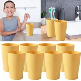 Wine Glasses Pp Plastic Cups Gargle Cold Water Children's Tableware Set Wash Square For Women Teal Tumbler