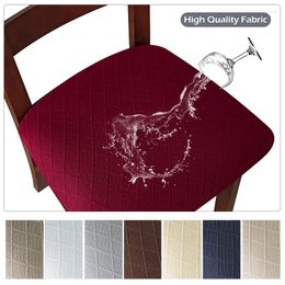 Chair Covers Seat Cushion Dust Cover Oil-Proof Slip Stretch Diamond Fabric Slipcovers Waterproof Dustproof