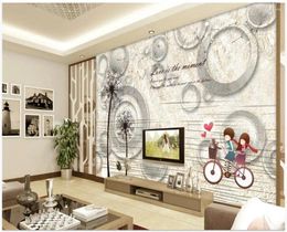 Wallpapers Custom Po Wallpaper For Walls 3 D Mural 3d Vintage Marble European Romantic TV Background Wall Painting