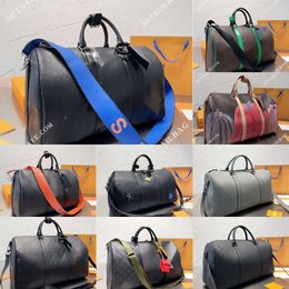 Duffel Bags Luggage bags quilted leather capacity travel bag high quality fashion travel bag cross body coated canvas leather travel casual handbag zipper inner bag
