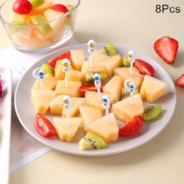 Forks 8Pcs Fruit Fork Kids Snack Dessert Decoration Toothpick Lunch Salad Accessories Brand Cake Picks