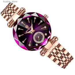 Women's Watches Womens eseses Wrist Women Female High-end Elegant Design Creative Ornament Leisure Lightweight Skin-friendly L240402