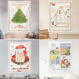 Tapestries Christmas Hanging Cloth Background Home Decor Wall Party Decorations For Children
