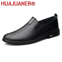 Casual Shoes Genuine Leather Men's Italian Men Loafers Breathable Office Moccasins Man Designer Slip On Driving Flats Male