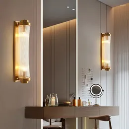 Wall Lamps Fss Modern Lights Bedside Lamp For Bedroom Led Glass Living Room Bathroom Home Fixtures