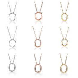 Designer Brand Tiffays Seiko High Quality New U-shaped Necklace Fashionable and Personalised O-shaped Chain Decoration Network Red