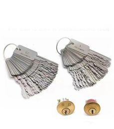 48Pcs Guli S Slot A Word Electric Ss Multi Picking Keys Raider Pick Up Foldable Secret Folding Set Pocket Lock Pick6774168