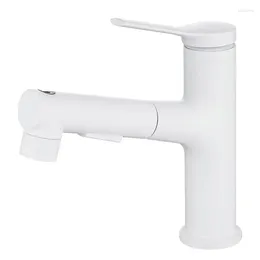 Bathroom Sink Faucets Copper Body Pull-out Faucet Washbasin Multi-speed Adjustment And Cold Accessories