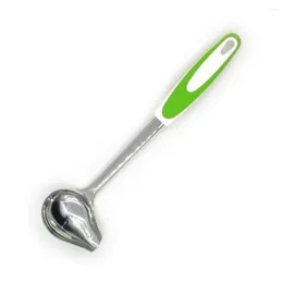 Spoons Serving Pouring Stainless Steel Kitchen Spout Shape Cooking Good Grip Long Handle Drizzling Soup Tools Non Slip Sauce Spoon