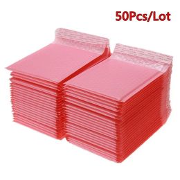 Envelopes New 50Pcs/Lot Pink Foam Bubble Mailers Bags Self Seal Mailers Padded Envelopes Bags Packaging Shipping Envelope Bags With Bubble