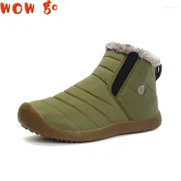 Walking Shoes Men's Winter Boots Women Warm Waterproof Non-slip Snow For Adult