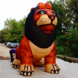 6mH (20ft) with blower Giant Inflatable Balloon Lion With Blower For 2024 City Stage or Music Event Decoration