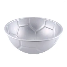 Baking Moulds 1 PCS 3D Half Round Ball Shaped Football Cake Mould 8 Inch Thickening Aluminium Alloy Mould Birthday Pan