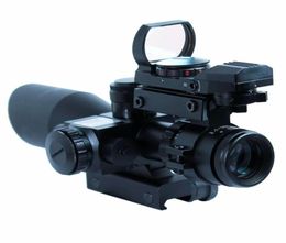 2510X40 Tactical Rifle Scope with Red Laser HD101 holographic dot sight8933352