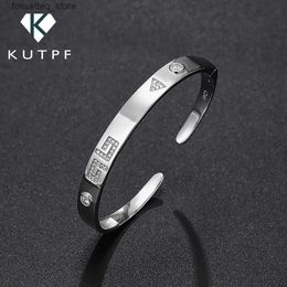 Anklets Moissanite Diamond Bangle % 925 Sterling Silver Plated 18k White Gold Trend Fine Jewellery for Men Women Cuff KUTPF L46