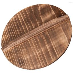 Mugs Wooden Pot Cover Anti-spillover Pan Wok Lid Kitchen Accessory