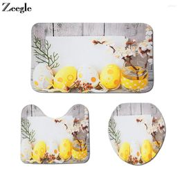 Bath Mats Zeegle Mat Set Decor Toilet Pedestal Rugs Lid Cover Polyester Bathroom Washable Doormat 3pcs