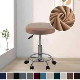 Chair Covers Velvet Stool Cover Bar Round Swivel Coffee Shop High Quality Modern Washable