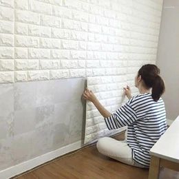 Wallpapers Foam Brick Pattern Home Decor 70cmX100cm Waterproof Wall Stickers Self-adhesive Wallpaper Decoration For Bedroom 3d Panels