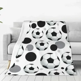 Blankets Football Soft Flannel Throw Blanket For Couch Bed Warm Lightweight Sofa Travel