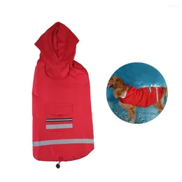 Dog Apparel Pet Rain Coat Jacket Slicker Coats For Small Dogs Reflective Strip Puppy Raincoat