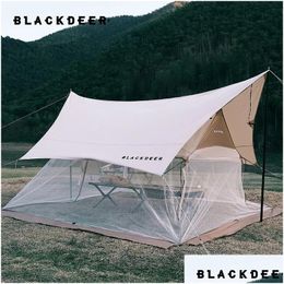 Tält och skyddsrum Blackdeer Summer Canopy Antimosquito Mesh Tent 58 People Field Cam Picnic Ventilation Drop Delivery Sports Outdoors Otvru