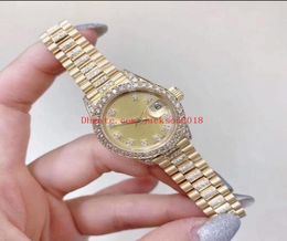 Women039s Watches 69178 Diamond Bezel Gold Stainless Steel Asia 2813 Automatic Mechanical Luxury Ladies Wristwatches New Style8173146