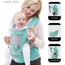 Carriers Slings Backpacks Ergonomic Baby Carrier Infant Kid Baby Hipseat Sling Front Facing Kangaroo Baby Wrap Carrier for Baby Travel 0-36 Months L0406