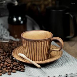 Cups Saucers Vintage Espresso Coffee Cup Porcelain Services Breakfast Mugs Reusable Afternoon Tea Jogo De Xicaras Set Luxury