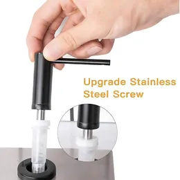 Liquid Soap Dispenser Sturdy Construction For Kitchen Sink Rust-proof Stainless Steel