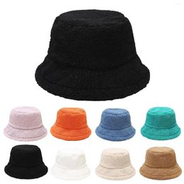 Berets Beach Hat Winter Faux Cow Print Bucket Hats Women Outdoor Warm Sun Soft Velvet Fisherman Cap Lady Panama For