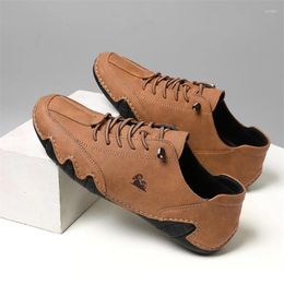 Casual Shoes Men Flexible Genuine Leather Sneakers Handmade Breathable Mens Loafers Luxury Dress Footwear