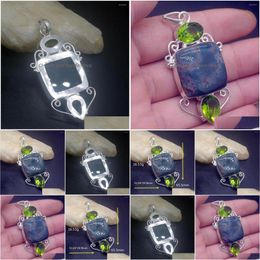 Pendant Necklaces Gemstonefactory Jewellery Big Promotion Single Unique 925 Sier Kambaba Jasper Green Topaz Peridot Lady Drop Delivery Dhv5F